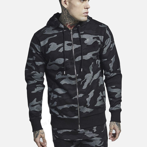 <b>Camouflage</b> Plus Size Men's <b>Tracksuit</b> Zip-Up Hoodie Jogger Set Fleece Polyester 340g Quick-Dry Casual Sportswear - Product Image 2