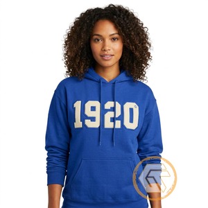 GREEK TREASURES GT-1303 เสื้อกันหนาวผ้าฝ้ายปักลาย Zeta Phi Beta สำหรับฤดูใบไม้ร่วงและฤดูหนาว คุณภาพสูงสำหรับผู้หญิง - Product Image 1