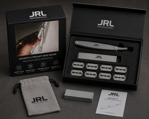 มีดโกนหนวดตรง JRL ทำจากสแตนเลสสีทอง คุณภาพสูง พร้อมบริการสกรีนโลโก้และบรรจุภัณฑ์สีตามสั่ง - Product Image 1