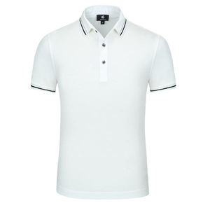 Polo oversize streetwear pour homme, en coton tricoté épais, coupe décontractée à épaules tombantes, chemise boutonnée décontractée - Product Image 2