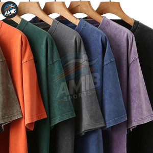 Camisetas de Hombre de Nuevo Estilo Oversize con Lavado Ácido, Tejido Resistente, Térmicas, de Color Liso, con el Mejor Diseño y Cuello Ringer - Product Image 3