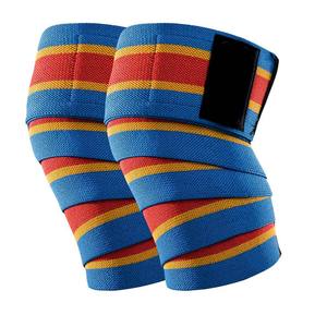 Bandes de protection élastiques en coton antidérapantes pour les genoux, idéales pour l'entraînement, l'haltérophilie, les squats, les soulevés de terre, unisexe, pour le fitness et la force athlétique - Product Image 1