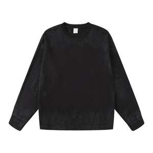 Sudadera con Lavado Ácido Personalizado, Fabricante OEM, Sudadera Vintage con Cuello Redondo para Marcas de Ropa y Pedidos al por Mayor - Product Image 1