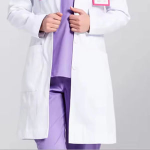 Chaqueta Clásica de Manga Larga Personalizada para Médico, Uniforme de Enfermera, Chaqueta Médica de Enfermería, Uniforme de Laboratorio para Mujer - Product Image 4