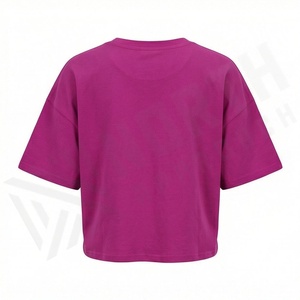 T-shirt court en coton personnalisé pour femme, imprimé, décontracté, style streetwear, fitness, gym, entraînement, vêtement de sport - Product Image 2