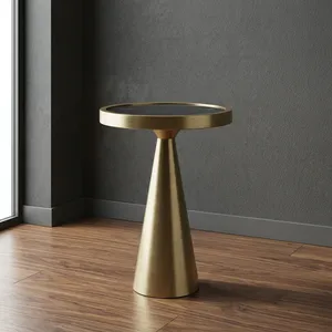 Modern Metal Coffee <b>Table</b> with Tempered <b>Glass</b> Top Minimalist Design Living Room Furniture - Product Image 6