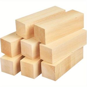 Set di 6 Blocchi in Legno di Tiglio per Intaglio, per Principianti ed Esperti, per Sculture Artigianali in Bambù e Legno Fai-da-Te - Product Image 1