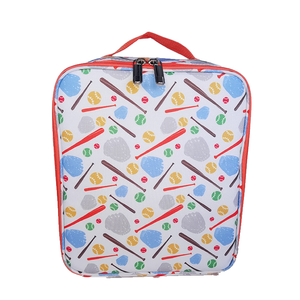 Sac isotherme personnalisé Ningbo Wilson OEM avec logo sur mesure, style baseball, sac à déjeuner portable avec poignée pour femmes - Product Image 1