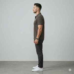 Polo pour homme 100 % coton de haute qualité, respirant, grande taille, motif uni, technique, décontracté, vente en gros - Product Image 3