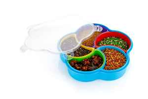 Boîte à collation en plastique compartimentée, récipient alimentaire pour pique-nique, bonbons ou fruits - Product Image 3