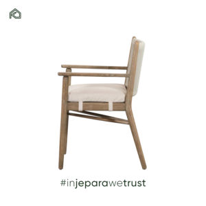 Silla de Comedor para Exterior, Diseño Minimalista con Tejido de Cuerda, Patas de Madera, Altura Ajustable, Ecológica, Moderna, para Muebles de Hogar - Junto - Product Image 3