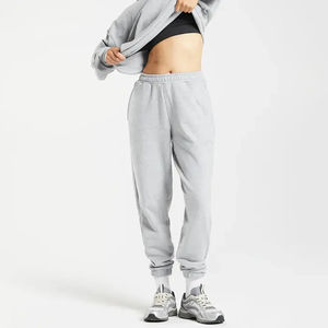 Pantalon de jogging mi-taille pour homme de haute qualité, léger, en spandex et polyester, imperméable, avec fermeture éclair latérale, couleur unie - Product Image 1