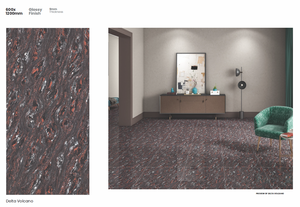 Piso de Porcelana de Diseño de Lujo, 600x1200mm, Acabado Mate, 8mm de Grosor, Estilo Moderno para Sala de Estar de Apartamento - Product Image 5