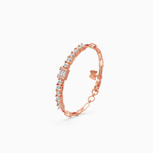Pulsera de Cadena con Diamantes Cultivados Éticos de 1.90 Ct en Oro Amarillo, Blanco y Rosa de 9K - Product Image 1