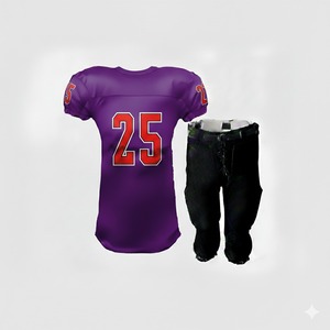 Maillot de football américain sur mesure à taille élastique avec impression personnalisée intégrale 100% polyester à manches courtes - Product Image 5
