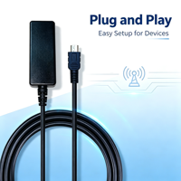 Câble infrarouge IR IFA03 pour boîtier TV et ordinateur avec port Mini USB et portée du signal IR de 12-15 m