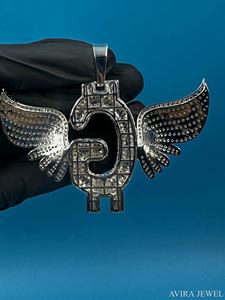 Pendentif Hip Hop Tendance en Argent Sterling Massif 925 Plaqué Or Rose Jaune avec Diamant Moissanite pour les Amateurs de Mode - Product Image 3