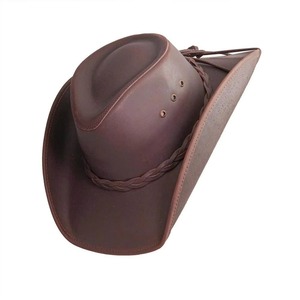 GENERSA SPORTS Cowboy <b>Hat</b> Unisex Beaded <b>Band</b> Mesh Ventilation Light Brown Casual Outdoor Four Seasons Adult Adjustable Polyester - Product Image 1