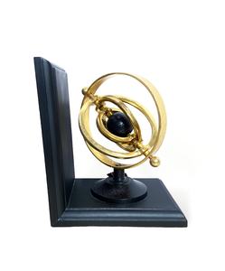 Porte-livres en bois de luxe avec anneau décoratif Armillari - Product Image 3