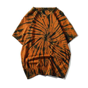 T-shirt vierge personnalisable à col rond 100 % coton respirant pour hommes et femmes, avec logo imprimé sur mesure et motif Tie-Dye - Product Image 6