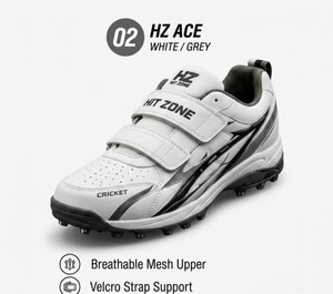 รองเท้าคริกเก็ต HIT ZONE รุ่น Professional Spike น้ำหนักเบา ออกแบบมาเพื่อความมั่นคง ยึดเกาะดี รวดเร็ว และเหมาะสำหรับการแข่งขัน - Product Image 3