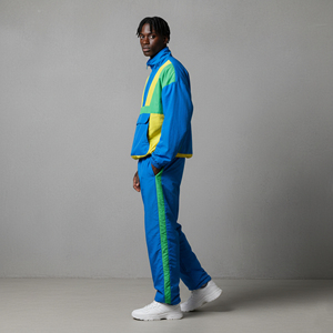 Survêtement pour homme de haute qualité 100% coton à capuche, streetwear imperméable, logo imprimé personnalisé, couleur contrastée, hip hop 2 - Product Image 2