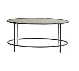 Glass Coffee <b>Table</b> Small Glass Coffee <b>Table</b> Round Gold Coffee <b>Table</b> - Product Image 1