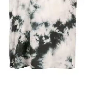<b>Mens</b> <b>Black</b> White <b>Tie</b> Dye Crew Neck Oversized T-Shirt Short Sleeve Loose Fit Basic Top Custom Logo OEM ODM Wholesale Apparel - Product Image 3