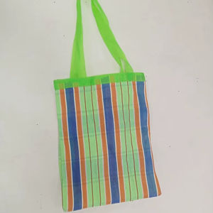 Bolsos Tote de Lona Artesanal Resistentes, Tejidos, con Cierre de Cremallera Bordado Personalizado, Estilo Femenino, Bolsos Tote Sostenibles con Estampado de Bloques - Product Image 1