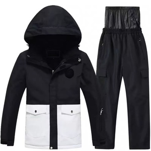 Unisex Pink Ski <b>Suit</b> Hooded Zipper Closure Waterproof Windproof Heated Eco-Friendly Color Blocked <b>Snow</b> Wear Adult Outfit - Product Image 6