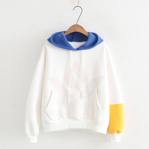 เสื้อฮู้ดแบบสวม Unisex ทรงสปอร์ต ผ้าทอเนื้อนุ่ม ทรงโอเวอร์ไซส์ มีกระเป๋า แขนยาว ผ้าเฟรนช์เทอร์รี่ สำหรับฤดูใบไม้ร่วง ผลิตจากโพลีเอสเตอร์ 100% ด้านหน้า - Product Image 3