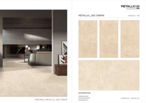 Azulejo Metálico de Porcelana de Gran Formato 600x1200, Superficie Brillante Premium, para Pared y Suelo, Diseño Interior y Exterior Moderno Plus Elite - Product Image 3