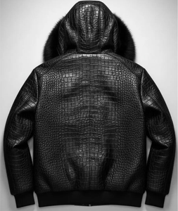 Nouvelle veste en cuir de qualité supérieure, sur mesure, col montant, logo frontal, chauffante et à séchage rapide pour hommes - Product Image 4