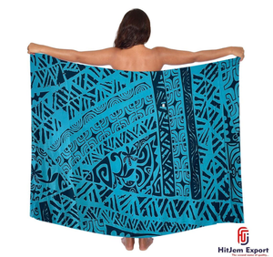 Premium Custom Printed Hawaiian Lavalava Sarong Samoa Upolu Apia Savaii Salelologa OEM ODM Customized Manufacturing Service - Product Image 3