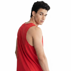 Custom <b>Men's</b> Logo Ribbed Heavyweight Cotton Gym Tank Top Muscle Sleeveless Running <b>Stringer</b> Fitness Sports Workout <b>Vest</b> Knitted - Product Image 2