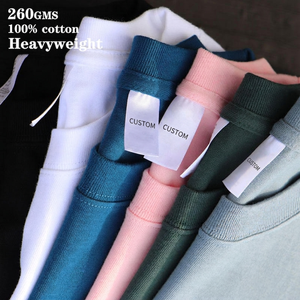 เสื้อยืดผู้ชายคุณภาพสูง ผ้าฝ้าย 100% แขนสั้น คอกลม สวมใส่สบาย ระบายอากาศได้ดี เป็นมิตรกับสิ่งแวดล้อม ทรงปกติ น้ำหนัก 240 กรัม ผ้าถัก - Product Image 1