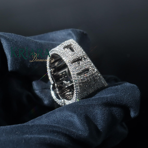 Anillo de Plata 925 para Hombre, Chapado en Oro Rosa de 18K, con Diamante Cultivado en Laboratorio, Estilo Hiphop, para Uso Diario - Product Image 4