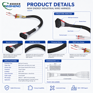 Harness Kabel Kustom OEM untuk Penggunaan Industri Penyimpanan Energi Mesin Otomotif - Product Image 2