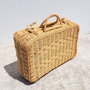 Mini maleta artesanal de ratán para almacenamiento y decoración, precio al por mayor, equipaje tejido - Product Image 2