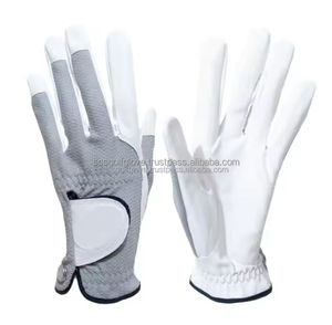 Gants de golf gaucher pour hommes de haute qualité Logo personnalisé matériau en maille respirante en cuir véritable fabriqué en Indonésie accessoire de sport - Product Image 1