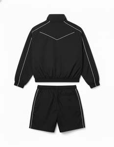 Nouvel arrivage : Survêtement coupe-vent en nylon pour homme, ensemble deux pièces avec pantalon et sweat-shirt zippés en polyester - Product Image 2