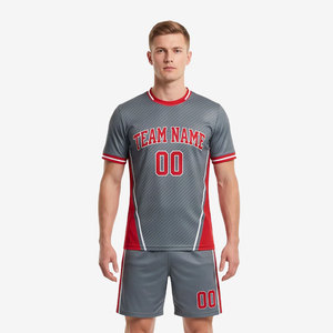 ชุดฟุตบอลแบบแห้งเร็ว ระบายอากาศได้ดี สวมใส่สบาย พิมพ์ลายแบบ Sublimation แขนสั้น รับสั่งทำตามขนาดที่ต้องการ - Product Image 2