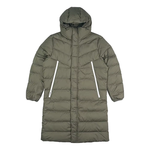 เสื้อแจ็คเก็ตผู้ชายแบบมีฮู้ด ความยาวปานกลาง สไตล์ลำลอง สีเขียว น้ำหนักเบา อุ่นสบาย สำหรับฤดูหนาว  รับผลิตแบบ OEM ODM จำหน่ายจำนวนมาก - Product Image 3