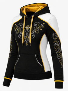 Women's Elegant <b>Rhinestone</b> Hoodie Sparkling Crystal Lightweight Breathable Summer Long Sleeve Casual <b>Jacket</b> Everyday Style - Product Image 4