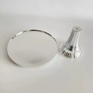 Support à gâteau en métal fait main, polyvalent, pour servir des desserts, plateau rond élégant en acier inoxydable pour collections de pâtisserie - Product Image 2