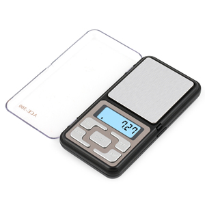 Balance numérique de poche portable pour bijoux, 300g, écran LCD, alimentée par piles, en acier inoxydable, forme rectangulaire - Product Image 4