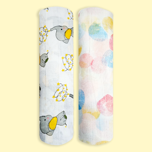 Polka Tots Jumbo jr. & Emmaillotements imprimés à pois (lot de 2) - Product Image 1