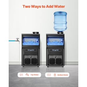 "Commercial <b>Ice</b> <b>Maker</b> Machine 70lbs/24H <b>Ice</b> <b>Maker</b> Machine 12lbs Storage Capacity 36 <b>Ice</b> Cubes 15 Minutes LED Digital <b>Ice</b> <b>Maker</b>" - Product Image 5