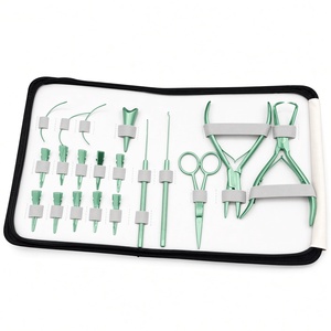 OEM ODM Professional <b>Hair</b> <b>Extension</b> Tools Kit With Pliers Scissors Threader <b>Micro</b> <b>Ring</b> Loop Needle <b>Hair</b> Clips Tail Comb Storage - Product Image 2