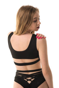 Tenue de pole dance pour femmes 2026 : haut court à col montant, hauts taille haute, vêtements légers pour la scène et l'entraînement estival - Product Image 5